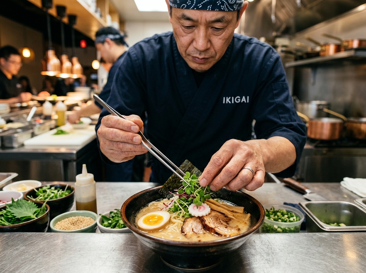 Chef preparing authentic Indian dishes with care